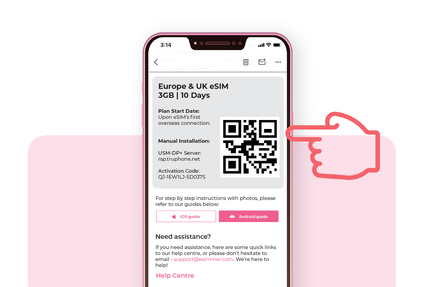 How to Install an eSIM Step 1