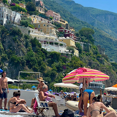 View From Amalfi Coast Looking Towards Mountains